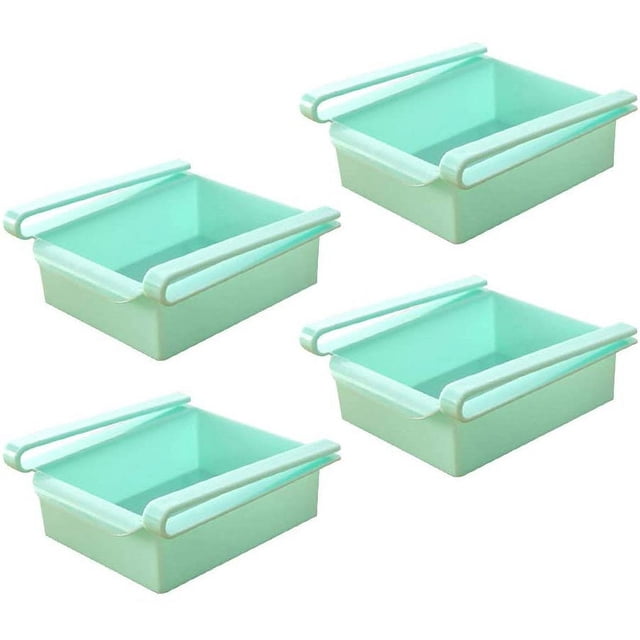 Organizadores colgantes para frigorífico, organizadores de cajones para mini frigoríficos, perfectos para organizar y almacenar la cocina, fáciles de usar con orificios espaciados de secado rápido,