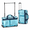 Sapphire Blue, variant on 23 Inch Aurora Galaxy Garment Bag with Rack, Waterproof Wheeled Duffel for Performers