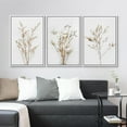 thumbnail image 3 of IDEA4WALL Framed Canvas Print Wall Art Set of 3 Wildflower Floral Botanical Prints, Modern Farmhouse Flowers Wall Decor, Large Wall Art, Minimalist Artwork for Home Decor - White 24"x36"x3, 3 of 5