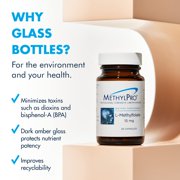 MethylPro L-Methylfolate 1 mg - Supports a Healthy Mindset - Active Folate for Methylation Support & Biochemical Reactions - Highly Bioavailable - Flexible Dosing - 90 Servings - 90 Capsules