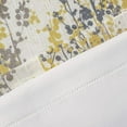 thumbnail image 5 of DriftAway Leah Linen Blend Abstract Floral Blossom Ink Painting Lined Blackout Thermal Insulated Window Curtain Valance Rod Pocket 18"L x 52"W Plus 2" Header Golden Yellow Gray 1 Pack, 5 of 7