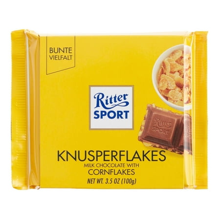 Ritter Sport Cornflakes Milk Chocolate Bar 3.5 oz 2 ea