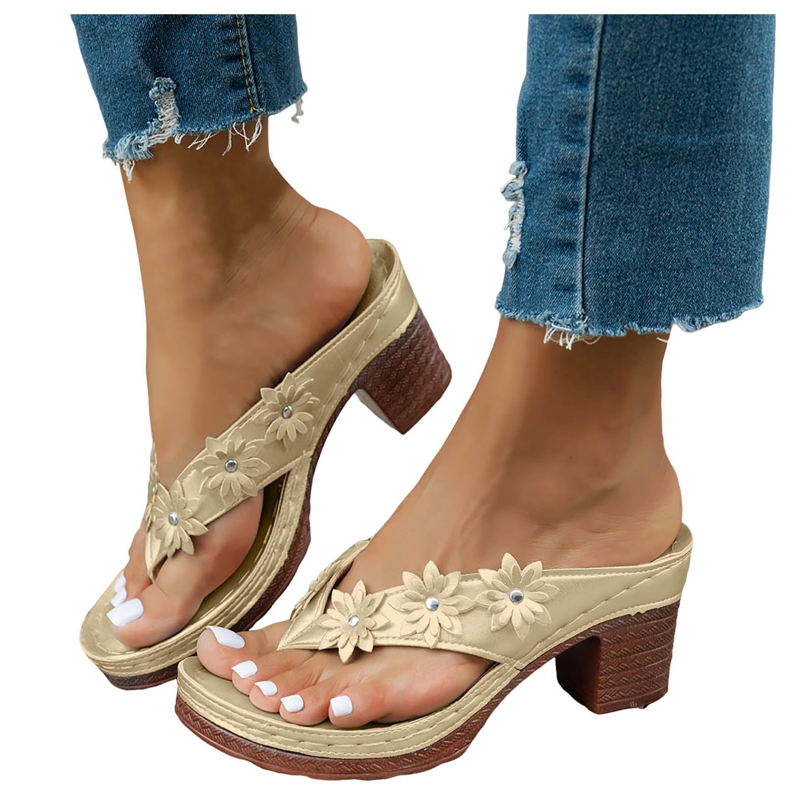 EVA Bathroom Sandals TMA EYES Women's Open Toe Flat Slippers - Summer Beach Slides & Bathroom Sandals Women's Open Toe Flat Summer Sandals EVA Bathroom Slides