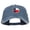 Navy, variant on Texas State Flag Embroidered Washed Cap - Black OSFM