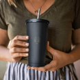 thumbnail image 4 of Cancer 17oz Insulated Tumbler with Lid & Stainless Steel Straw – Double Wall 304 Stainless Steel, BPA-Free, Leak-Proof Travel Cup for Coffee, Tea, Juice, Constellation, 4 of 6