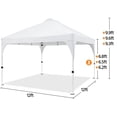 thumbnail image 4 of Renwick 12x12 Ft Instant Pop Up Canopy with Roller Bag and Sandbags, White, 4 of 9