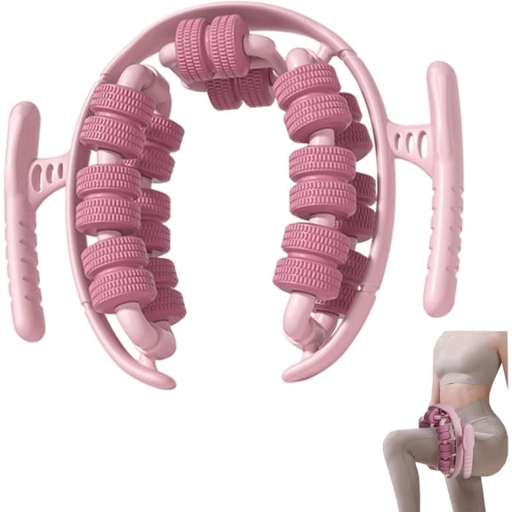 HEYMKGO 360° Lymphatic Drainage Massager Roller - 28 Wheels Cellulite & Leg Massage Tool for Muscle Relaxation, Anti Cellulite Treatment, Calf Arm Thigh Massager, Ideal for Pregnancy, Fitness, Gifts