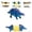 Sky Blue, variant on SHJHENG Dinosaur Corn Cob Holders 4 Pack Funny Corn On The Cob Skewers Ankylosaurus Stegosaurus Parasaurolophus Corn Forks For BBQ Picnic