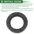 thumbnail image 7 of Unique Bargains Universal Oil Seal TC Double Lip W Steel Spring Seal Ring Rotary Shaft Seal High Pressure NBR Rubber Black 5 Pcs 32x50x10mm, 7 of 7