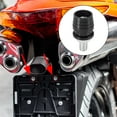 thumbnail image 2 of Unique Bargains 10pcs Orange Universal Motorcycle License Plate Frame M6 Bolts Fasteners Aluminum Alloy, 2 of 7