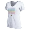 thumbnail image 2 of Women's White Pittsburgh Penguins City Pride V-Neck T-Shirt, 2 of 3