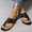 Black, variant on USSUMA Slippers for Women Indoor and Outdoor Women's Fashionable Casual Versatile Flying Woven Breathable Non-Tiring Spring and Summer New Soft-Soled Sports Shoes Anti-Sweat Indoor Slides