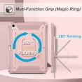 thumbnail image 3 of Fintie Tuatara Case for iPad Air 5th Gene(2022) / iPad Air 4th Genration(2020) 10.9 Inch - [Magic Ring] 360 Degree Rotating Grip Stand Shockproof Rugged Cover with Screen Protector, 3 of 7
