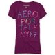 thumbnail image 1 of Aeropostale - Camiseta gráfica para mujer con diseño de corazón, color morado, extragrande, 1 of 1