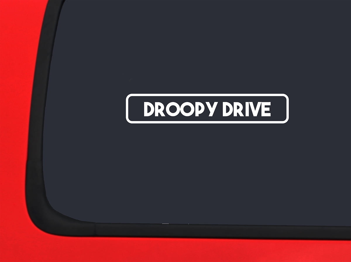 Car Sticker Droopy Drive Funny Street Sign Old Aging Elderly Saggy Car