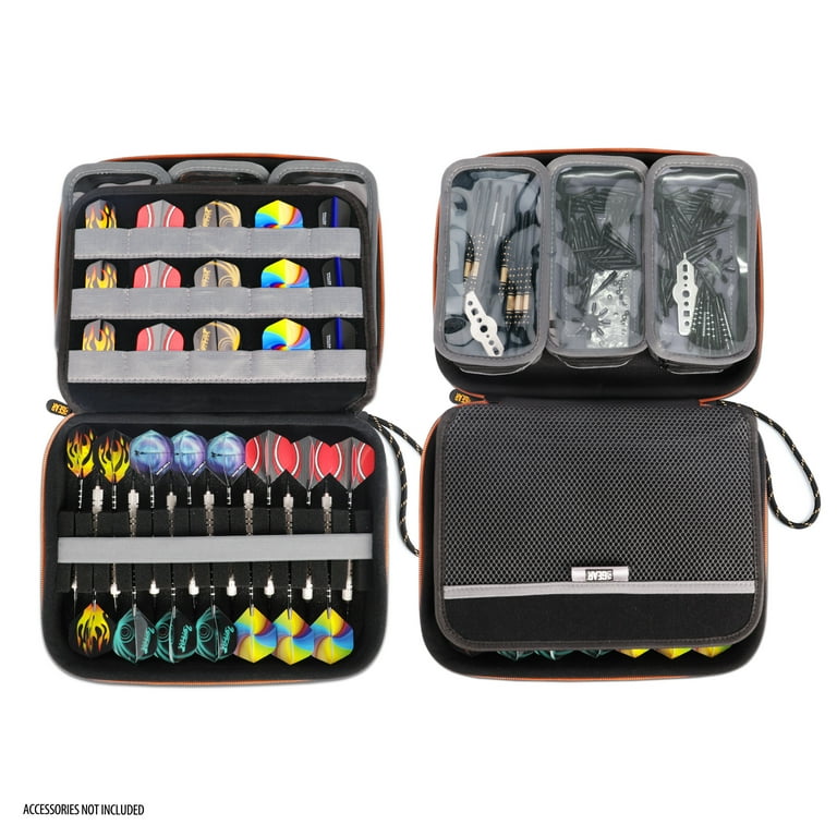 USA Gear XL Semi Hard Dart Case - Holds 15 Darts