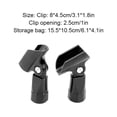 thumbnail image 4 of Justharion 4pcs/set Thread Screw Adapter For Handheld Wired Mics Universal Size Scope Of Application Mic Holder Black 1Set, 4 of 6