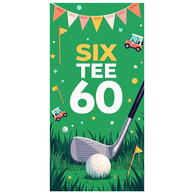 Golf Themed Triangular Pennant Banner Backdrop Background for Golf Parties Outdoor Celebrations Golf Tournaments Photography Setups Golf Enthusiast Gatherings