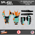 thumbnail image 4 of Kalair GFX Graphics Kit for Husqvarna TX300, FX350, and FX450 (2017-2018) Splash Series, 4 of 5