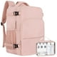 thumbnail image 1 of Mochila de viaje Sinaliy Carry on impermeable para portátil de 17,3", rosa, 1 of 9