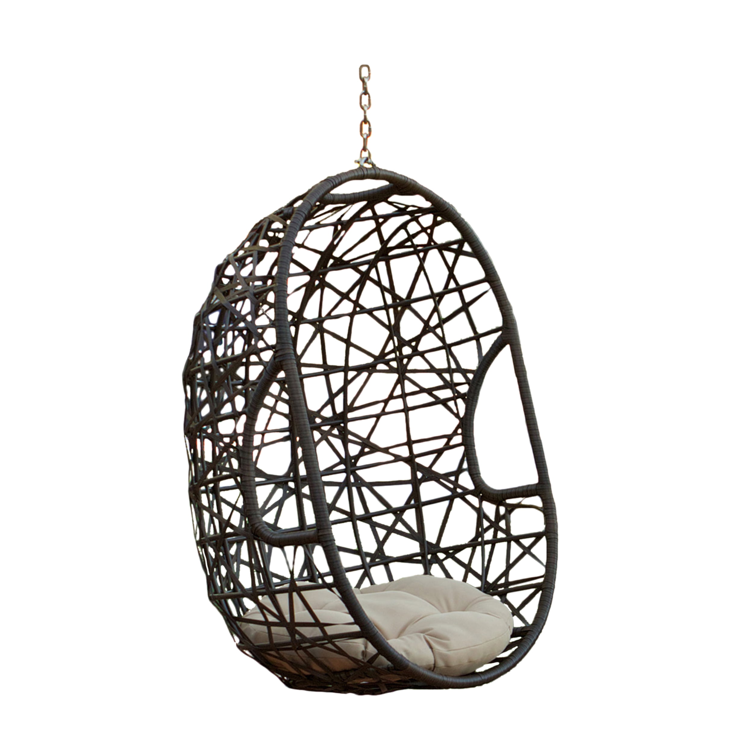 Trevyn Indoor/Outdoor Hanging Egg Wicker Chair (Stand Not