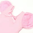 thumbnail image 5 of Bullpiano Girls Ballet Skirted Leotards Short Sleeve Glitter Dance Dress Toddler Gymnastic Ballerina Outfit Dress, 5 of 7