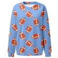Game Day Sweatshirt for Women Funny Football Graphic Pullover Tops Long