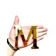 thumbnail image 3 of 1pc Alphabet Shaped Mirror Surface Wall Sticker, Acrylic Decorative Mirror For Home Decor, 3 of 4