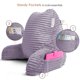 thumbnail image 2 of Cojín de lectura Clara Clark para cama adulto con respaldo para espalda, color morado, 2 of 7