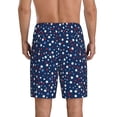 thumbnail image 2 of Balery Colorful Stars Men's Cotton Knit Pajama Shorts Waistband & Pockets,Short Pajama Pants-4X-Large, 2 of 8