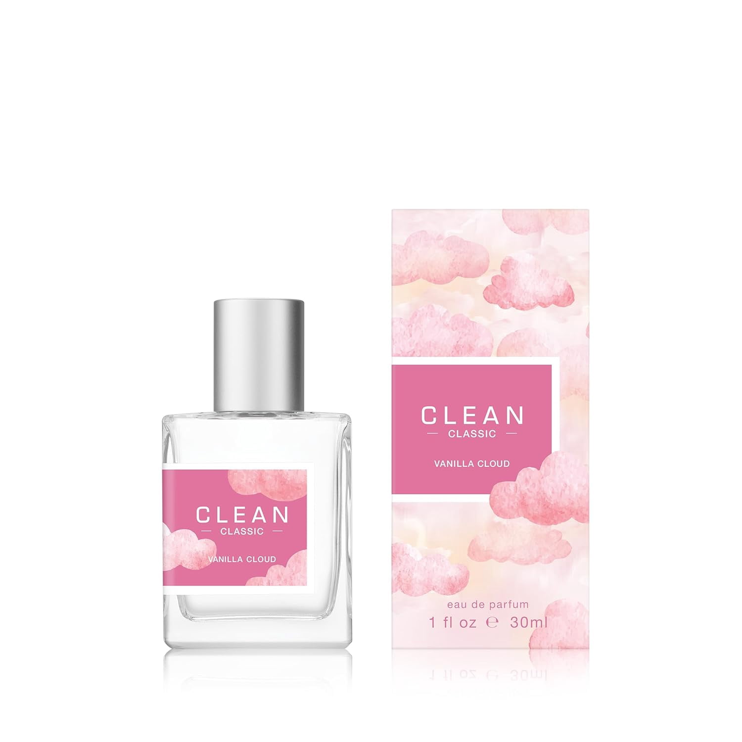 CLEAN Vanilla Cloud Eau de Parfum, Fresh Vanilla Gourmand Fragrance, Perfume for Women, 30mL