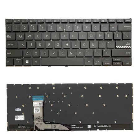 Laptop Keyboard For ASUS VivoBook 14X M1403QA Without Frame Black United States US With Backlit