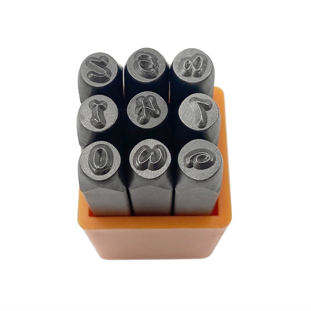 3mm-12.5mm Steel Number Letter Metal Punch Stamps Alphabet Set Leather Tool  Lot