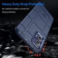 thumbnail image 6 of for Motorola Moto G73 Case for Man, Heavy Duty Shockproof Phone Case Support Wireless Charging Cover for Motorola Moto G73 HD Blue, 6 of 8