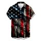 thumbnail image 1 of Camisas de Manga Larga para Hombres Impresas Mezcla de Polialgodón Casual, Blusa con Botón de Cuello para el Trabajo, el Ocio Y las Vacaciones, 1 of 3