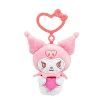 Hello Kitty And Friends, Kuromi 3 inch Clip On Plush - Valentine Themed - Officially Licensed Sanrio