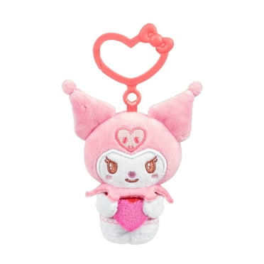 Hello Kitty And Friends, Kuromi 3 inch Clip On Plush - Valentine Themed - Officially Licensed Sanrio