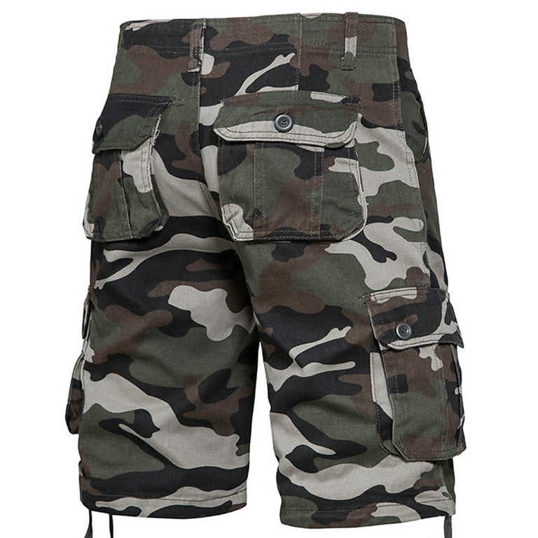 APEXFWDT Cargo Shorts for Men Big and Tall Camo Outdoor Military