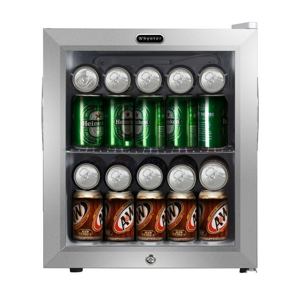 BR062WS Whynter Beverage Refrigerator With Lock ? Stainless Steel 62
