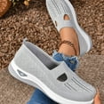 thumbnail image 6 of Dakaela Women's Woven Orthopedic Shoes 2025 Arch Support Wide Width Soft Slip on Walking Sneakers, 6 of 8