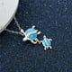 thumbnail image 3 of Opal Pulsera Novedad Elástico Tortuga Elástico mar Charm Collares Colgantes, 3 of 4