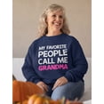 thumbnail image 5 of Tstars Womens Best Gift for Mother's Day Shirts My Favorite People Call Me Grandma Cool Cute Gift for Grandma Shirt for Mom Gift for Nana Birthday Mothers Day Gift Women Sweatshirt, 5 of 7