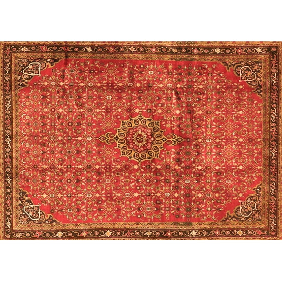 Ahgly Company Indoor Rectangle Persian Orange Traditional Area Rugs, 3' x 5'