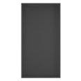 thumbnail image 2 of 12-in x 24-in Ultra-thin Frame Recessed Stainless Steel Shower Niche Gun Metal Black, 2 of 5