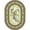 Yellow, variant on Joy Carpets Kid Essentials Carousel 3'10" x 5'4" Oval Area Rug in Color Yellow