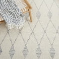 thumbnail image 6 of SAFAVIEH Casablanca Norman Diamond Wool Area Rug, Ivory/Grey, 8' x 10', 6 of 8