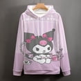 thumbnail image 3 of KUROMI Hoodie with Pocket Anime for Men Women Couple Gift, 3 of 7