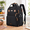 Black, variant on Pink Large Yarn Storage Tote Backpack with USB Charging Port for Crochet and Knitting Projects