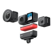 insta360 ONE R Twin Edition – 4K Action Camera & 5.7K 360 Camera with Interchangeable Lenses, Stabilization, IPX8 Waterproof, Touch Screen, AI Editing