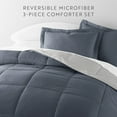 thumbnail image 3 of All Season Reversible Comforter Set Breathable Cool in Stone & Light Gray Cal King/King Size Bedding by Comfort Canopy, 3 of 19